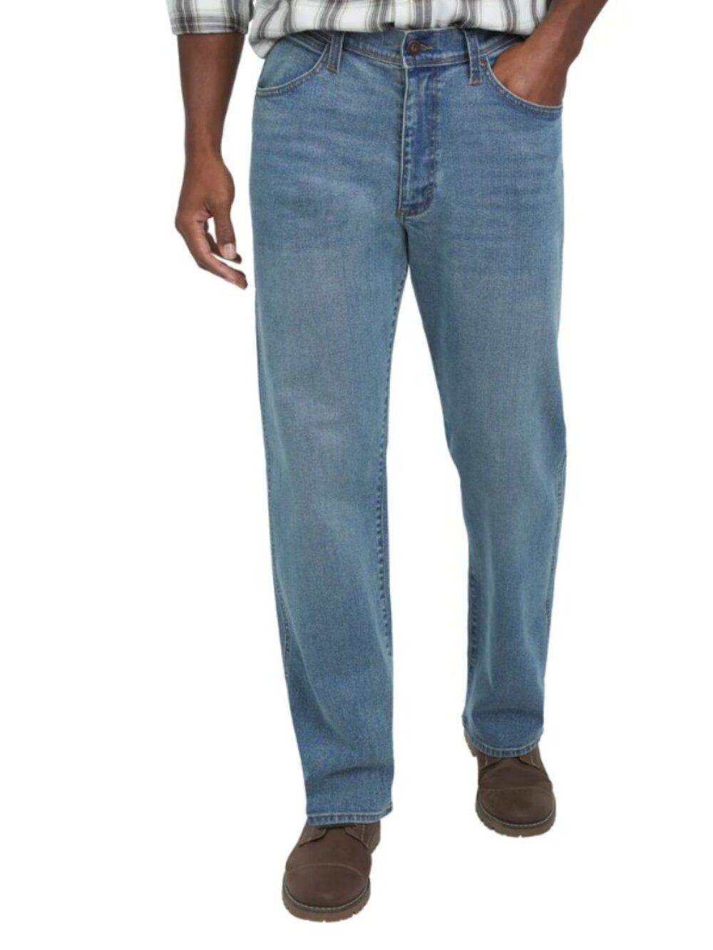 Wrangler men's classic Straight Leg Jeans Regular Fit Cotton Blue Size 32x34